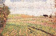 Camille Pissarro Ploughing at Eragny USA oil painting artist